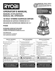 Ryobi P3330 Operation Manual