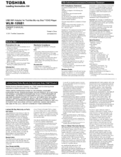 Toshiba WLM-10NB1 Owners Manual