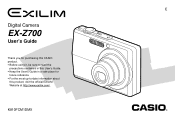 Casio EX-Z700SR Owners Manual