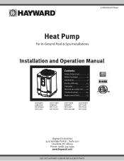Hayward HP21404T Heat Pump Installation Manual