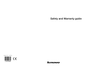 Lenovo IdeaCentre A720 Safety and Warranty guide V1.0.3 (English)