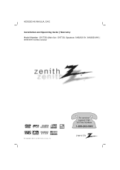 Zenith DVT723 Operation Guide