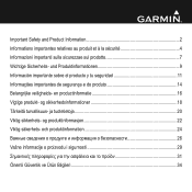 Garmin Transom Mount Intelliducer NMEA 2000 Important Safety and Product Information