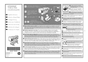 HP Designjet T7100 HP Designjet T7100 & T7100 monochrome printer - Assembly Instructions: English