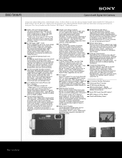 Sony DSC-T200/R Marketing Specifications (Red Model)