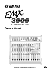 Yamaha EMX3000 Owner's Manual