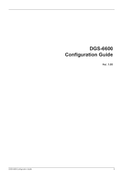D-Link DGS-6600 Series Configuration Guide