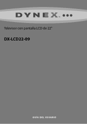 Dynex DX-LCD22-09 User Manual (Spanish)