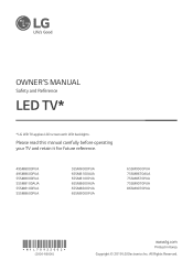 LG 65SM8600AUA Owners Manual
