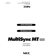 NEC LCDMT600 User Manual