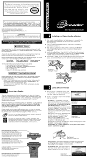 Nintendo PES U ABAE E-Reader Instructoin Booklet