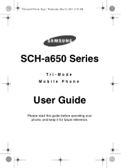 Samsung A650 User Guide