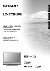 Sharp LC-37SH20U LC-37SH20U Operation Manual