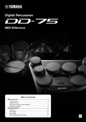 Yamaha DD-75 DD-75 MIDI Reference