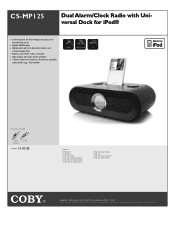 Coby CS-MP125 Specsheet