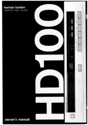 Harman Kardon HD100-Z Owners Manual