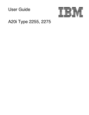 Lenovo Netvista A20i User Guide for NetVista 2255 and 2275 systems (English)
