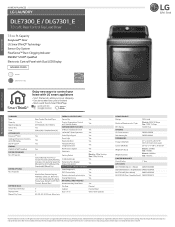 LG DLG7301WE Specification