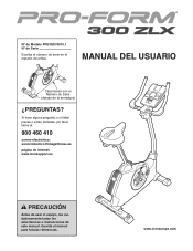 ProForm 300 Zlx Bike Spanish Manual