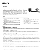 Sony HT-ST5000 Marketing Specifications