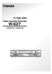 Toshiba W627 Owners Manual