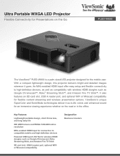 ViewSonic PLED-W800 PLED-W800 Datasheet (English)