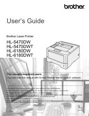 Brother International HL-6180DW User's Guide - English