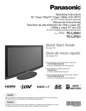 Panasonic TC-L37G1 37' Lcd Tv - Spanish