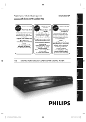 Philips DVDR3506 User manual