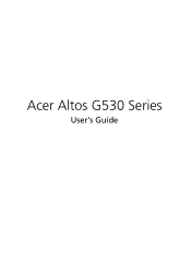 Acer Altos G530 Altos G530 User's Guide