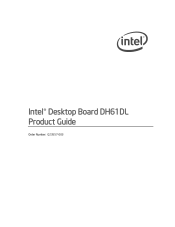 Intel DH61DL English Product Guide