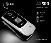 LG AX300 Silver Quick Start Guide - English