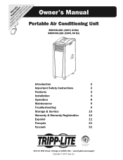 Tripp Lite SRCOOL12K Owner's Manual for Portable Air Conditioning Units 933288