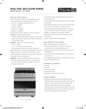 Viking RDSCD230 Two-Page Specifications Sheet