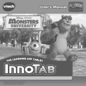 Vtech InnoTab Software - Monsters University User Manual
