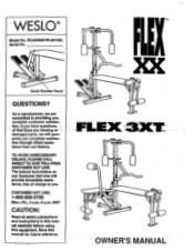 Weslo Flex 3xt English Manual