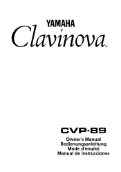 Yamaha CVP-89 Owner's Manual