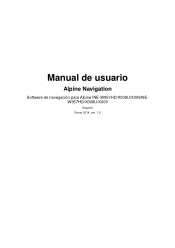 Alpine X009-U Navigation Owner's Manual (espanol)