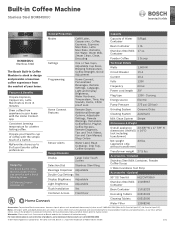 Bosch BCM8450UC Product Specification Sheet