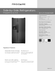 Frigidaire FFSS2315TE Product Specifications Sheet