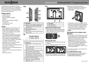 Insignia NS-DPF9G Quick Setup Guide (English)