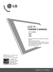 LG 47LBX Owners Manual