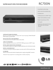 LG RC700N Specification (English)