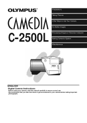 Olympus 2500L C-2500L Digital Camera Instructions (English)