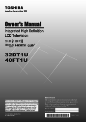 Toshiba 32DT1U User Manual