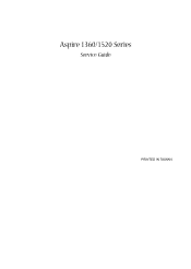 Acer Aspire 1520 Aspire 1360 - 1520 Service Guide