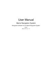 Alpine INE-W967HD Navigation Owner s Manual english