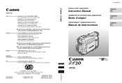 Canon ZR20 ZR20 Instruction Manual