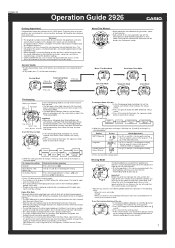 Casio W753-1AV Operating Guide