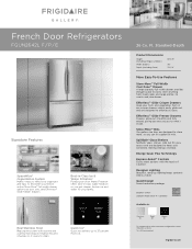 Frigidaire FGUN2642LF Product Specifications Sheet (English)